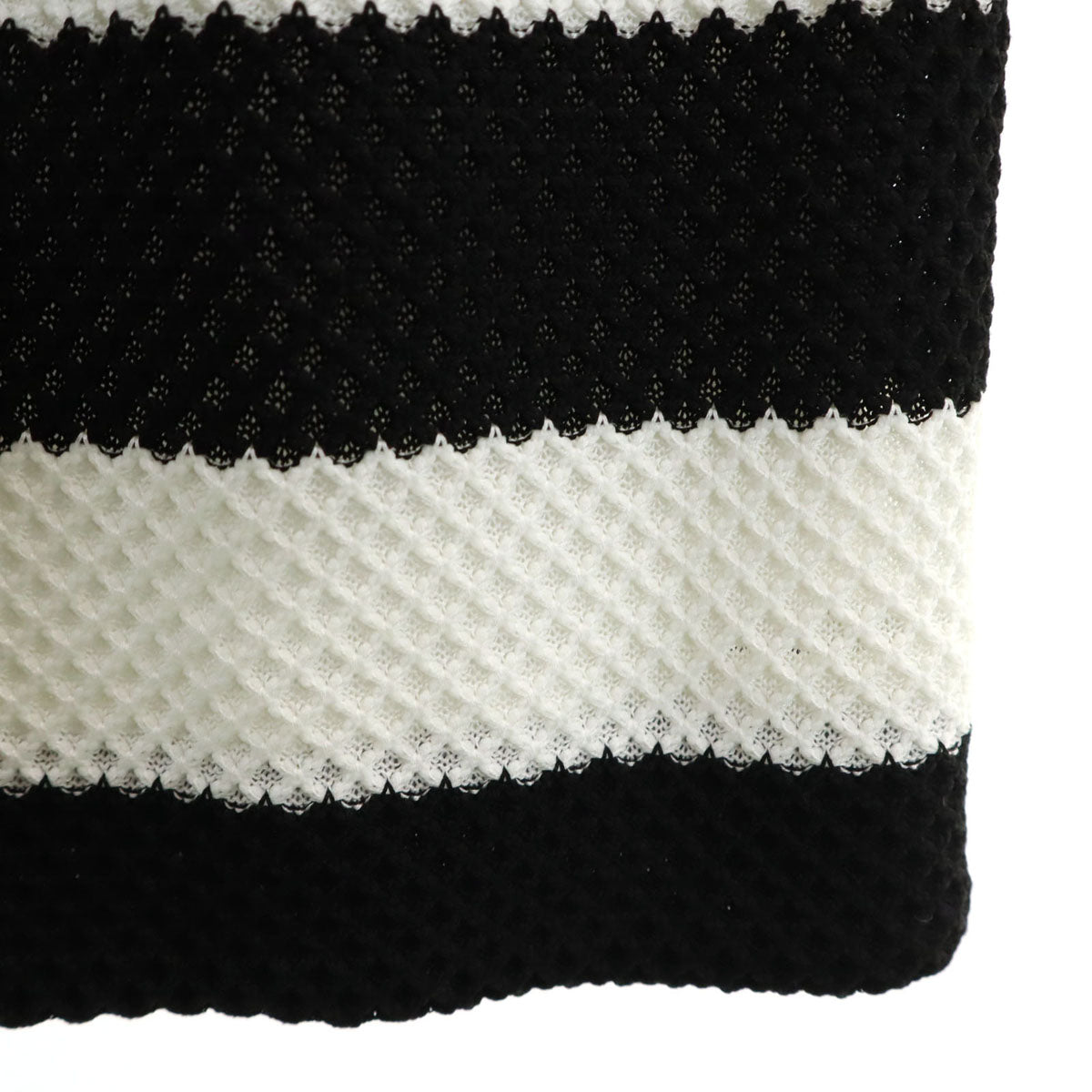 未使用 IBLUES イブルース ボーダー柄 半袖 ミニワンピース 38 白系 レディース