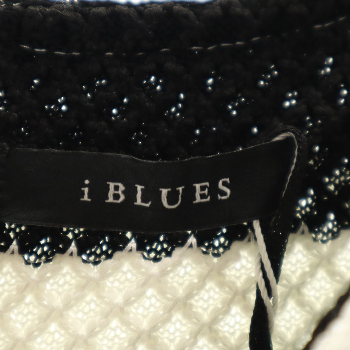 未使用 IBLUES イブルース ボーダー柄 半袖 ミニワンピース 38 白系 レディース