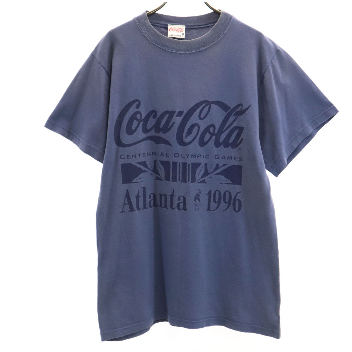 CocaCola コカコーラ 90s 1996年 Atlanta オリンピック オールド 半袖 Tシャツ S ブルー系 メンズ