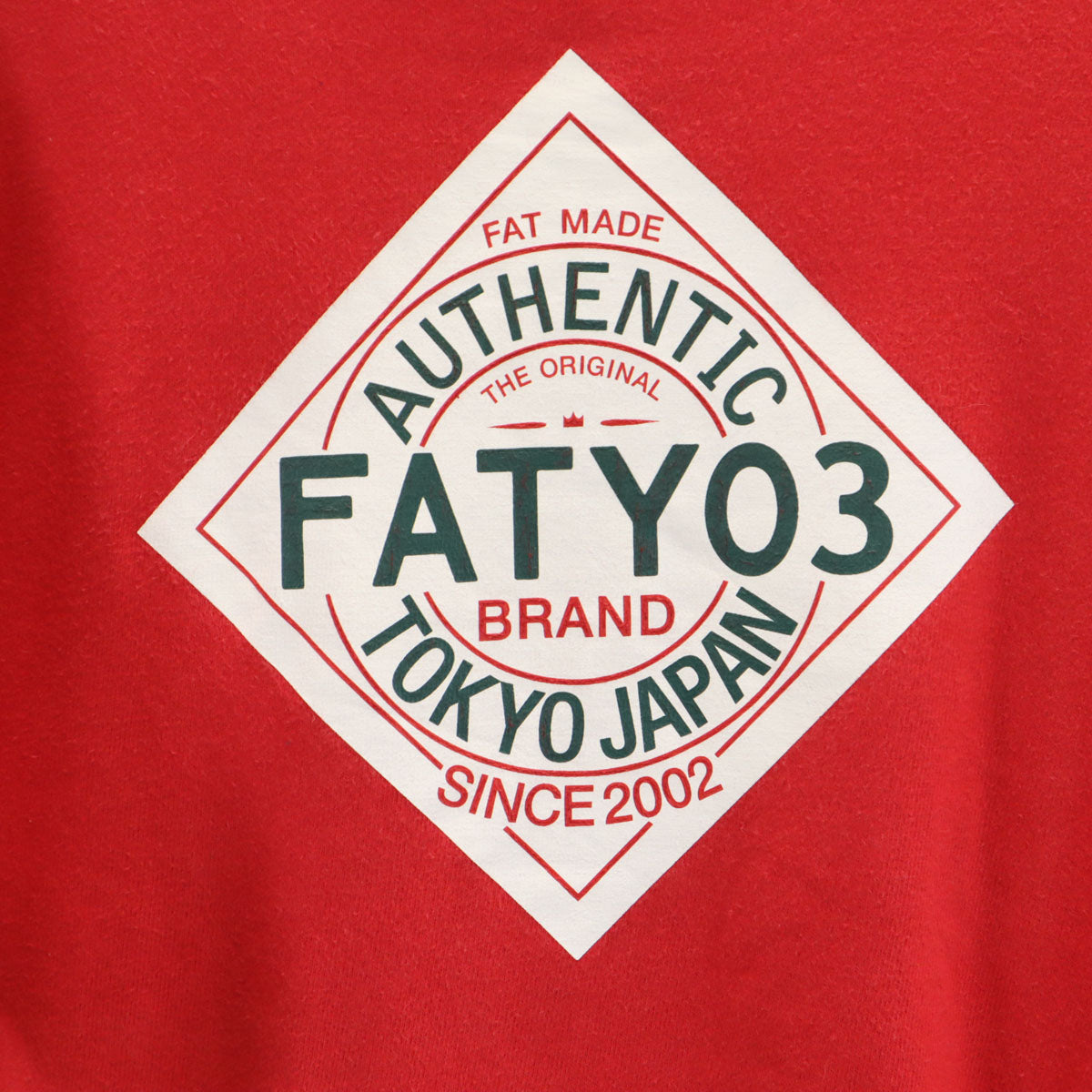 FAT エフエーティー 半袖 Tシャツ SKINNY レッド メンズ