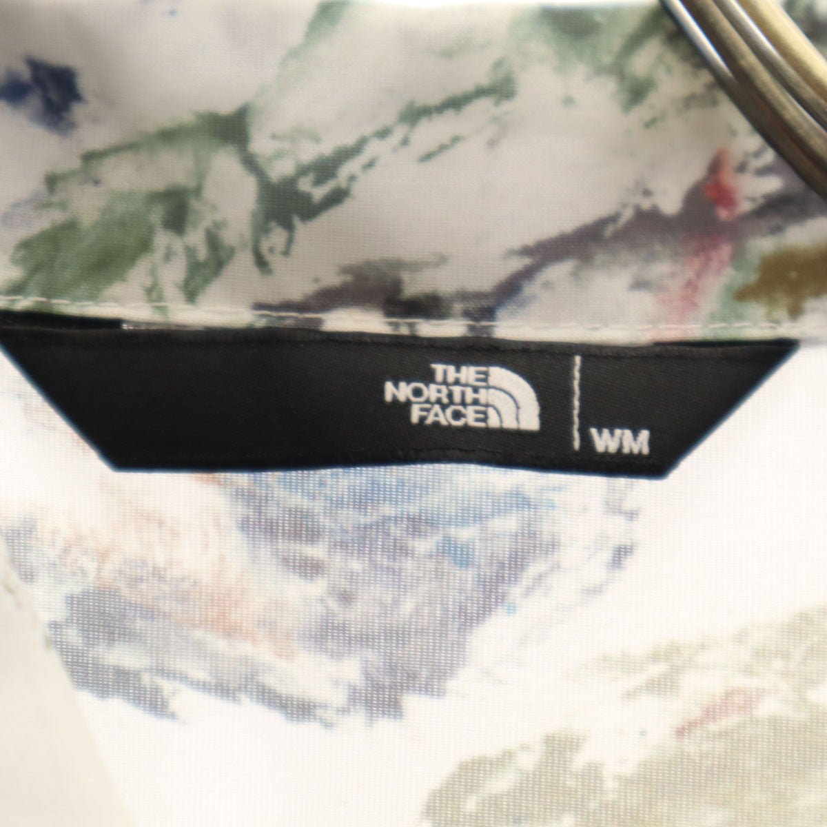 THE NORTH FACE ザノースフェイス 総柄 半袖 シャツ WM ホワイト アウトドア NR22204 レディース