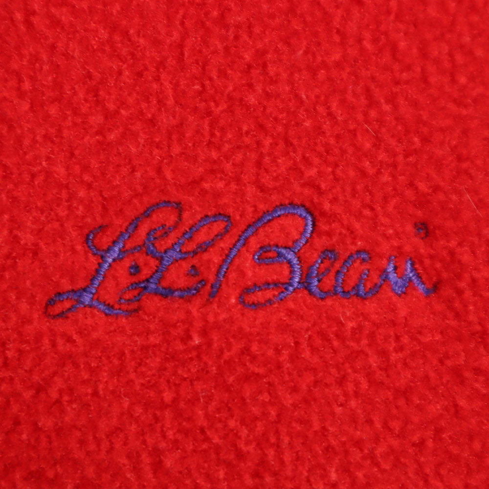 エルエルビーン 80s USA製 ヴィンテージ フリースジャケット XL レッド L.L.Bean プルオーバー アウトドア キッズ