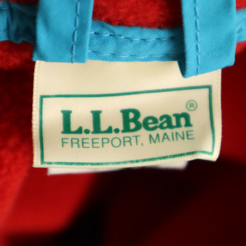 エルエルビーン 80s USA製 ヴィンテージ フリースジャケット XL レッド L.L.Bean プルオーバー アウトドア キッズ