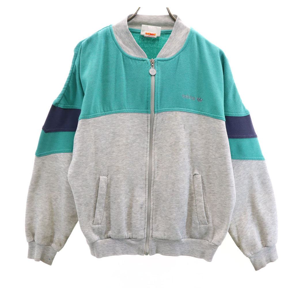 adidas アディダス 80s ヴィンテージ スウェット ジップジャケット M グレー 他 メンズ