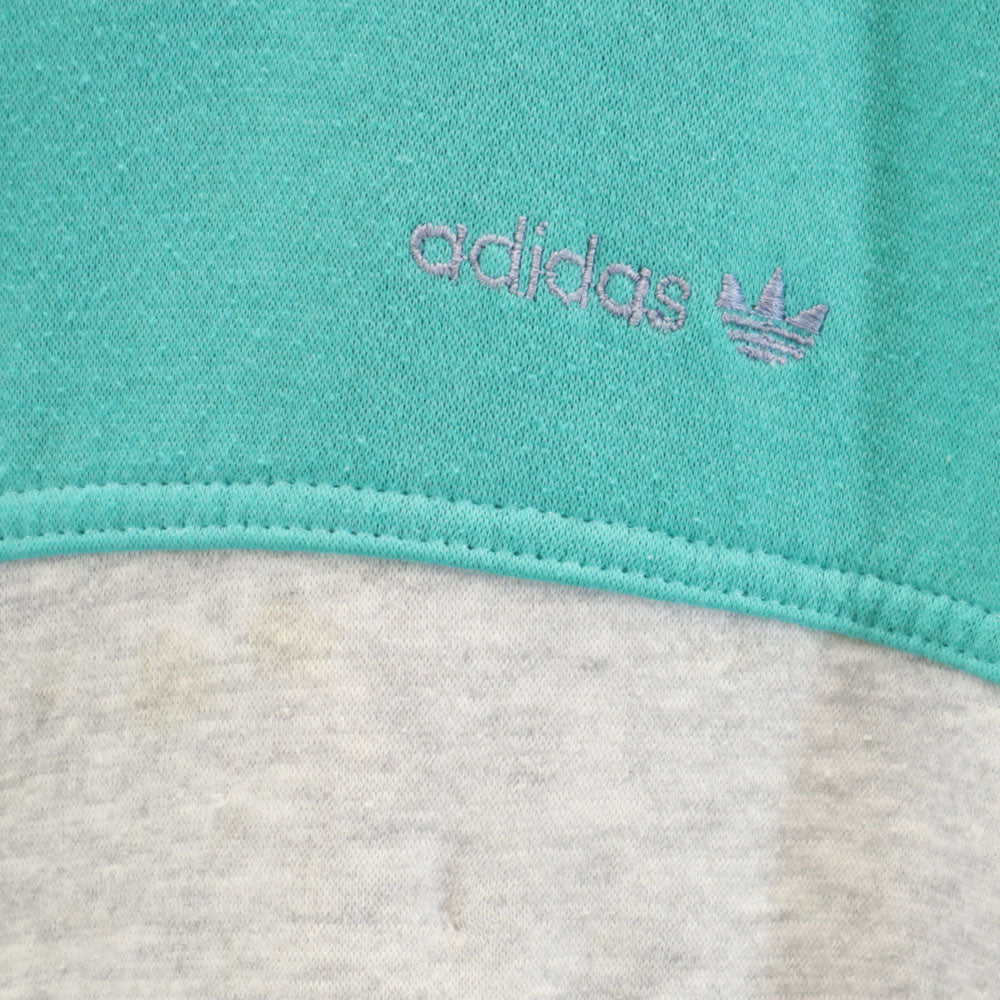 adidas アディダス 80s ヴィンテージ スウェット ジップジャケット M グレー 他 メンズ