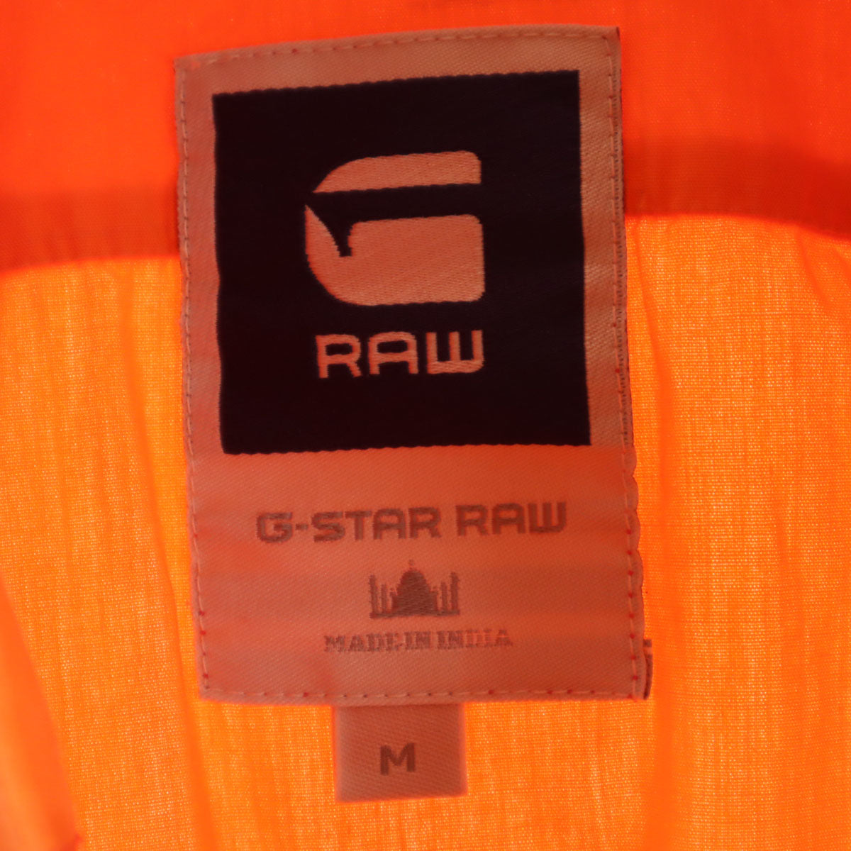 G-STAR RAW ジースターロウ 半袖 ワークシャツ M オレンジ メンズ