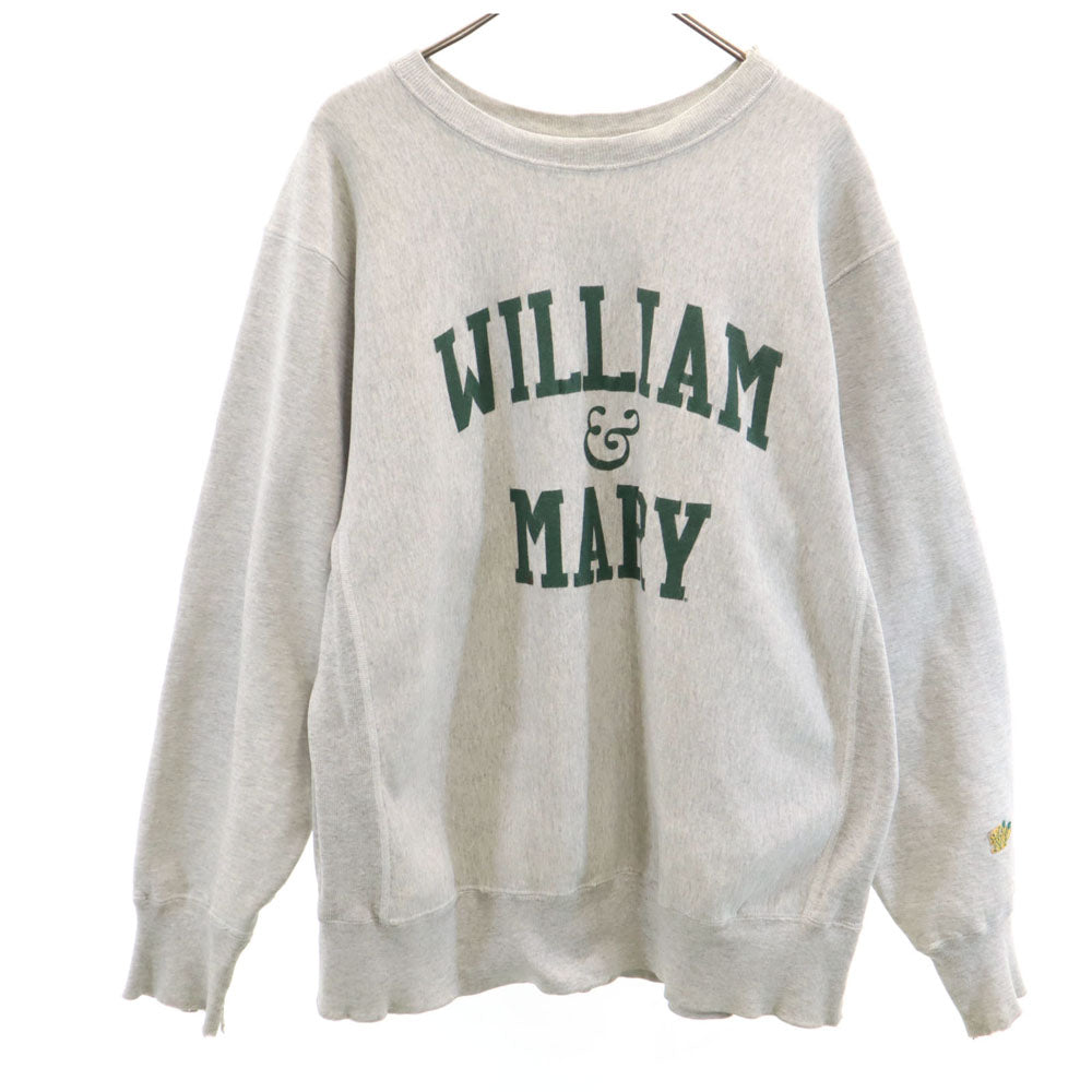 コットンエクスチェンジ 90s USA製 オールド カレッジ 長袖 スウェット トレーナー XL グレー メンズ