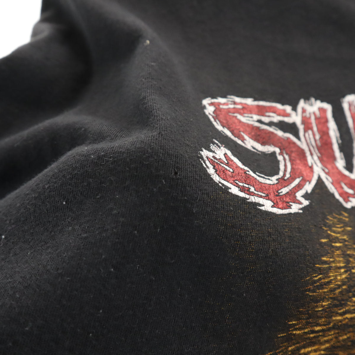 ZIP 90s オールド survivor by nature プリント 半袖 Tシャツ ブラック アニマル メンズ