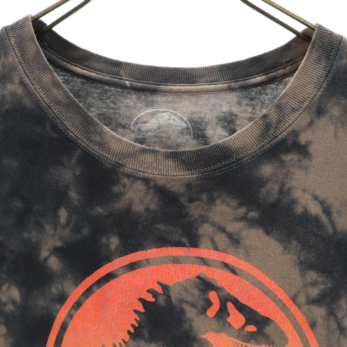 ジュラシックパーク プリント 半袖 Tシャツ L ブラウン系 メンズ