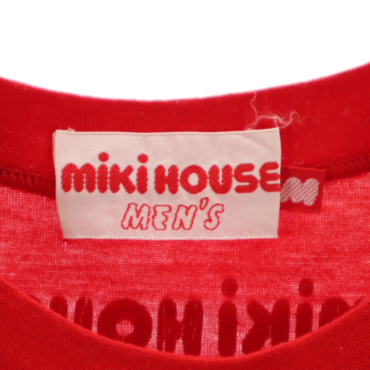 mikihouse ミキハウス 日本製 半袖 Tシャツ M レッド メンズ