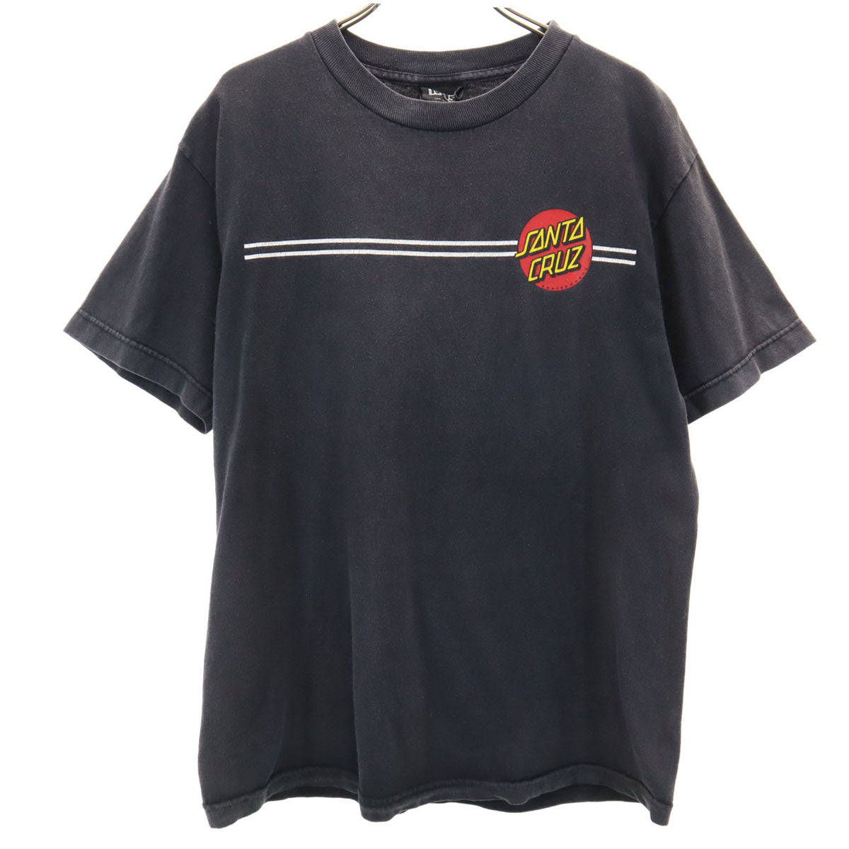 SANTA CRUZ サンタクルーズ 90s オールド バックプリント 半袖 Tシャツ M 黒 NHS メンズ