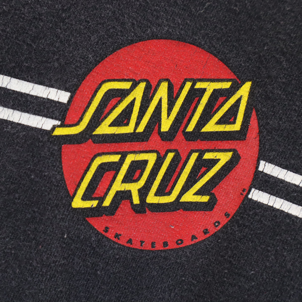 SANTA CRUZ サンタクルーズ 90s オールド バックプリント 半袖 Tシャツ M 黒 NHS メンズ