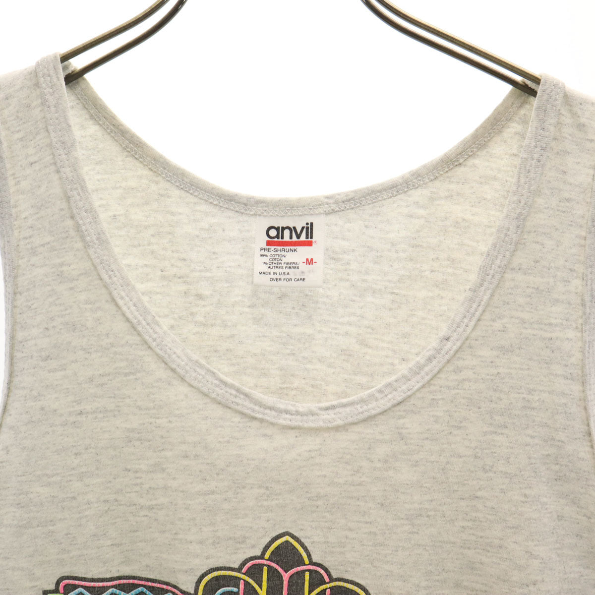 anvil アンヴィル 90s USA製 オールド ユニバーサルスタジオ フロリダ タンクトップ M グレー メンズ