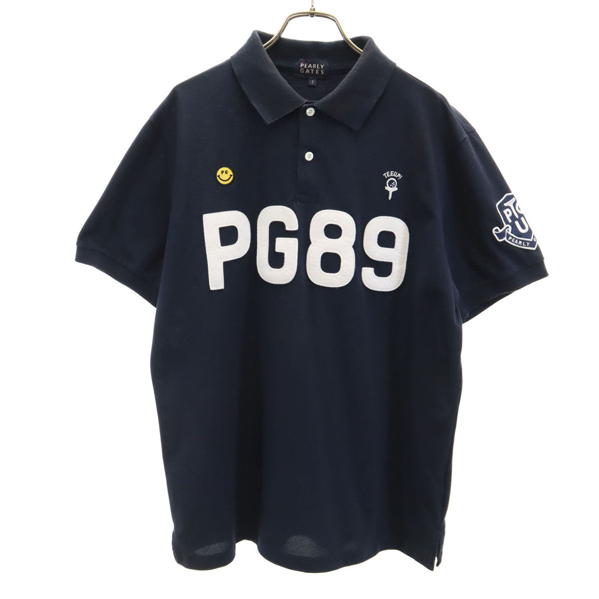 PEARLY GATES ゴルフ ポロシャツ ネイビー　サイズM 1M スポーツ PEARLY GATES ネイビー ポロシャツ ゴルフ用