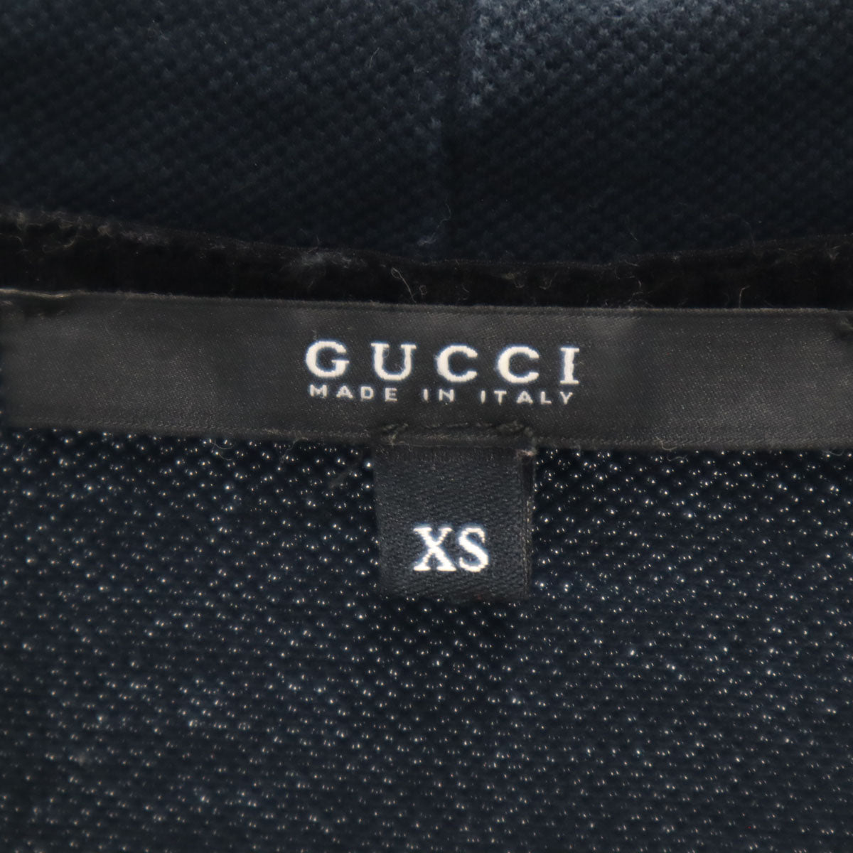 GUCCI グッチ イタリア製 半袖 ポロシャツ XS 濃紺 レディース