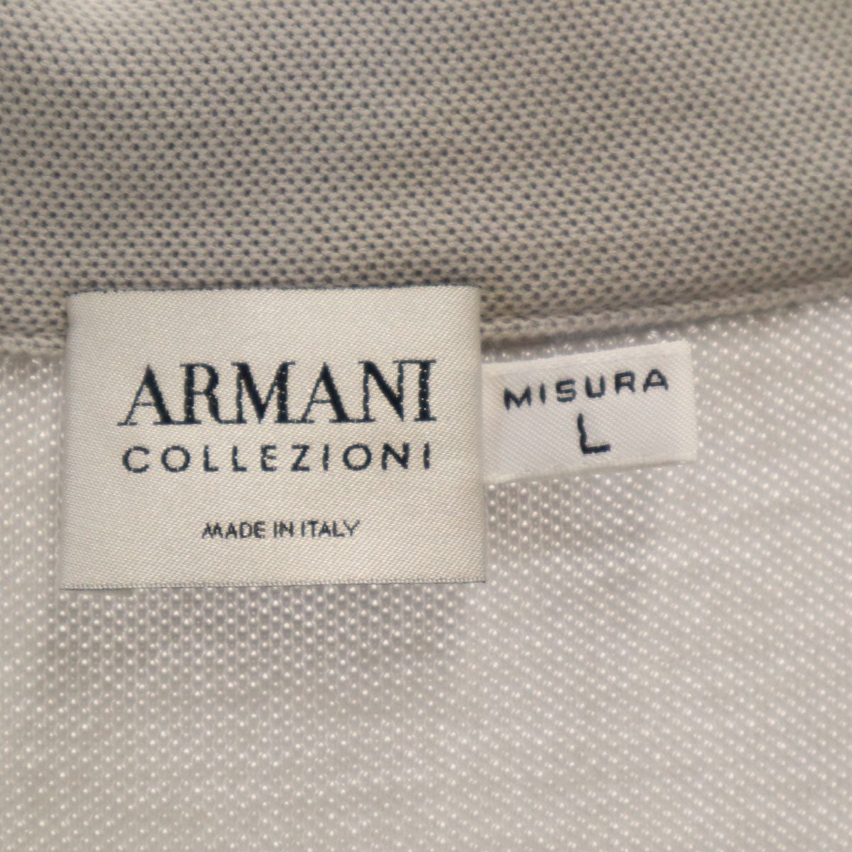 ARMANI COLLEZIONI アルマーニコレッツォーニ イタリア製 半袖 ポロシャツ L グレー レディース