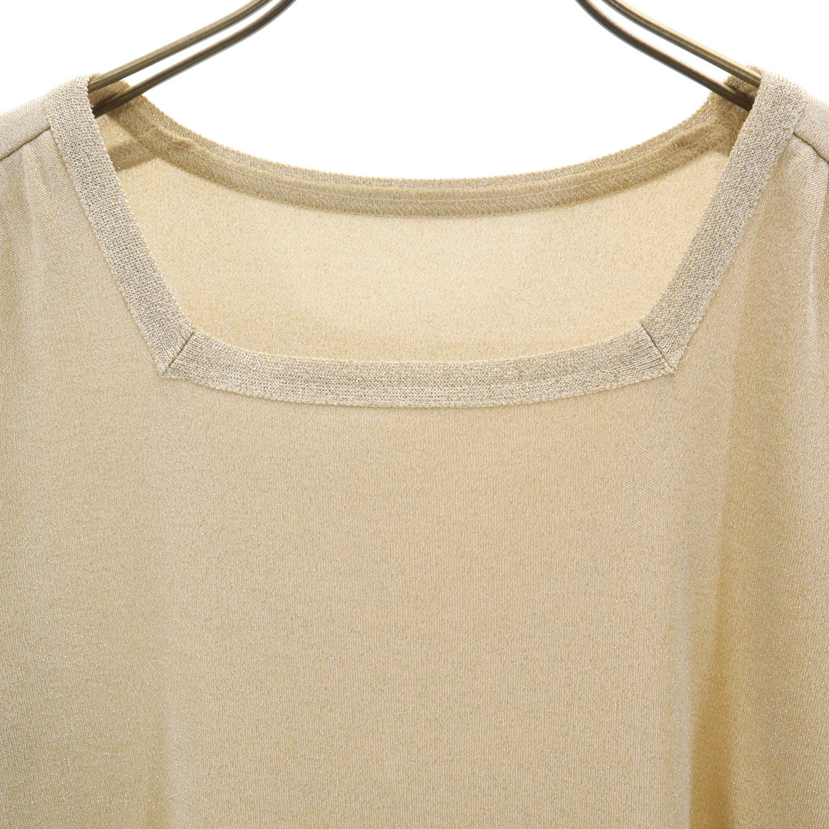 Leilian レリアン 日本製 半袖 カットソー 11 ゴールド レディース