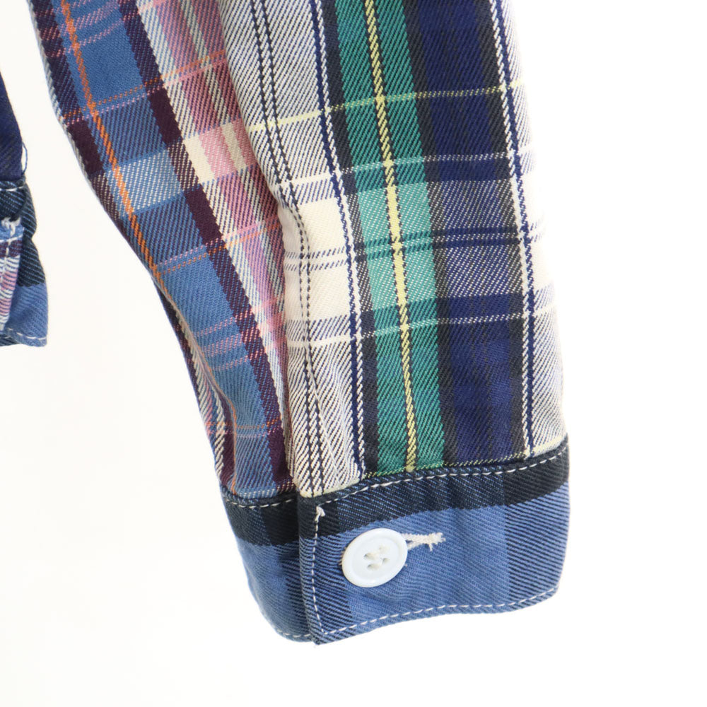 Levi's リーバイス チェック柄 長袖 ジャケット M ブルー系 メンズ