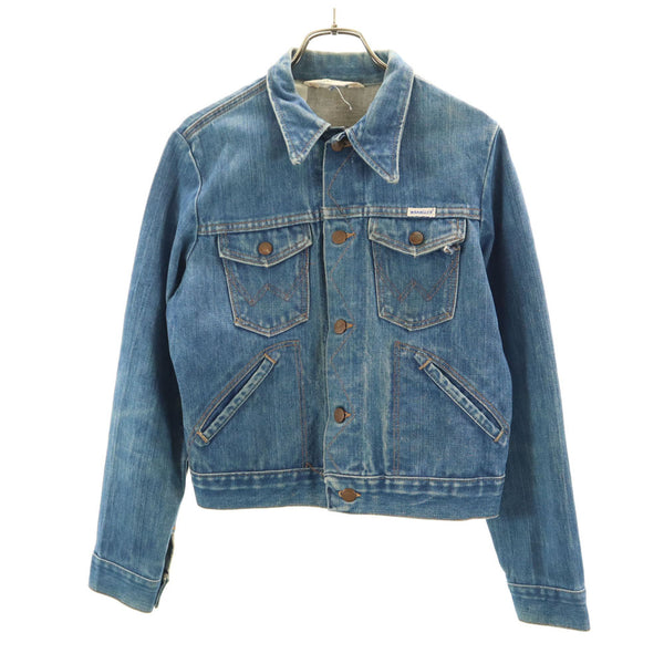 ラングラー 70s USA製 ヴィンテージ 124MJ デニムジャケット 18 ウォッシュブルー Wrangler ジージャン トラッカー レディース