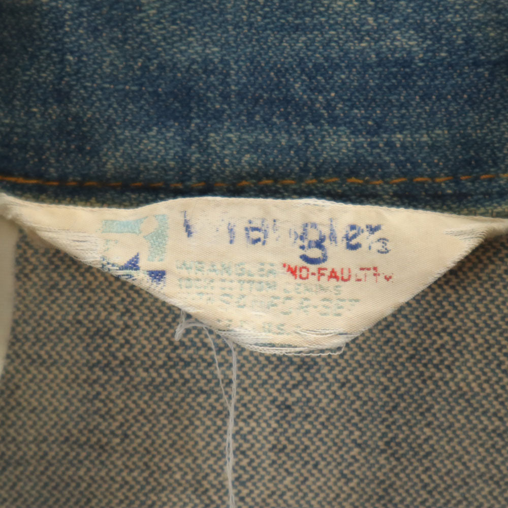 Wrangler ラングラー 70s USA製 ヴィンテージ 124MJ デニムジャケット 18 ウォッシュブルー ジージャン トラッカー レディース