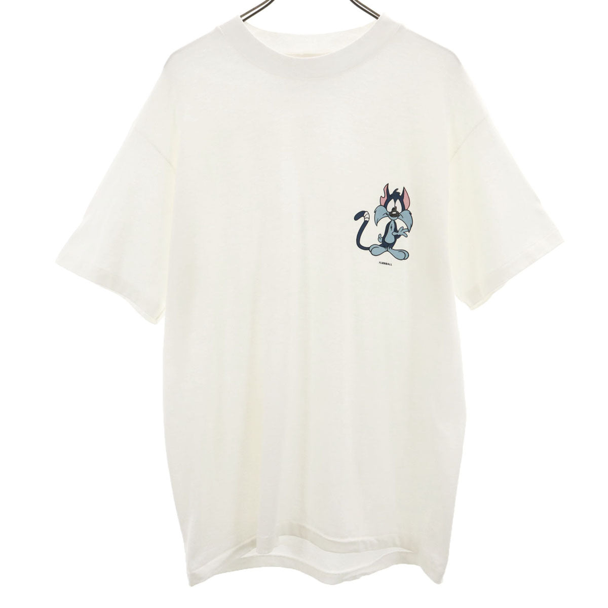 Hanes ヘインズ 90s USA製 オールド TINY TOON プリント 半袖 Tシャツ L オフホワイト メンズ