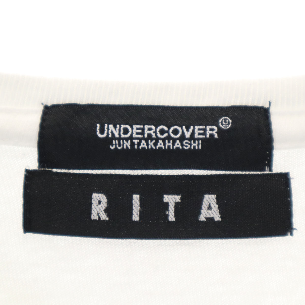 UNDERCOVER JUN TAKAHASHI アンダーカバー ジュンタカハシ RITA リタ コラボ 日本製 半袖 Tシャツ 1 ホワイト メンズ