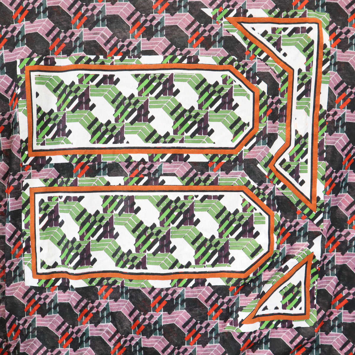 BALENCIAGA PARIS バレンシアガ パリス ポルトガル製 総柄 半袖 Tシャツ S マルチ レディース