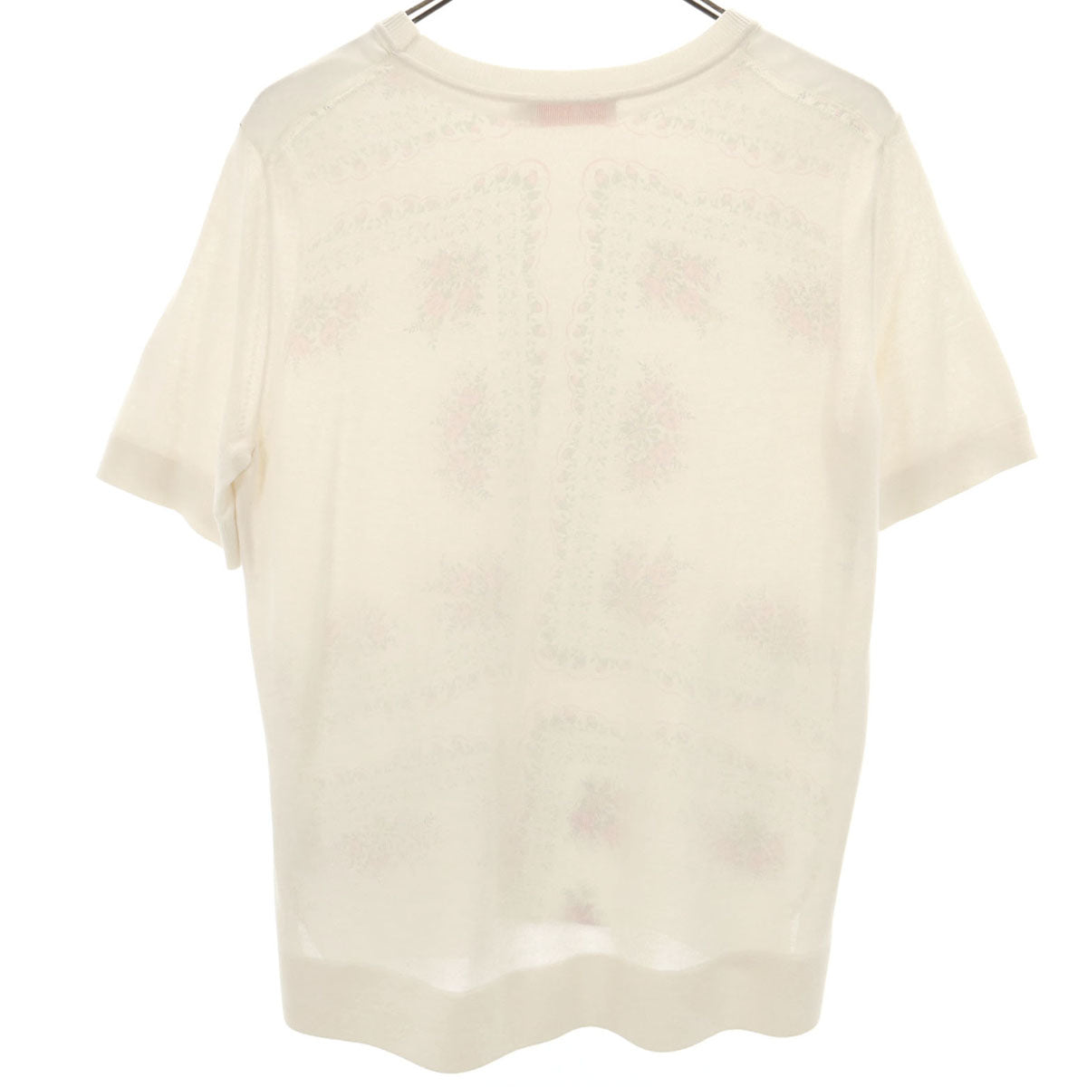 Tory Burch トリーバーチ 花柄 半袖 カットソー M オフホワイト レディース