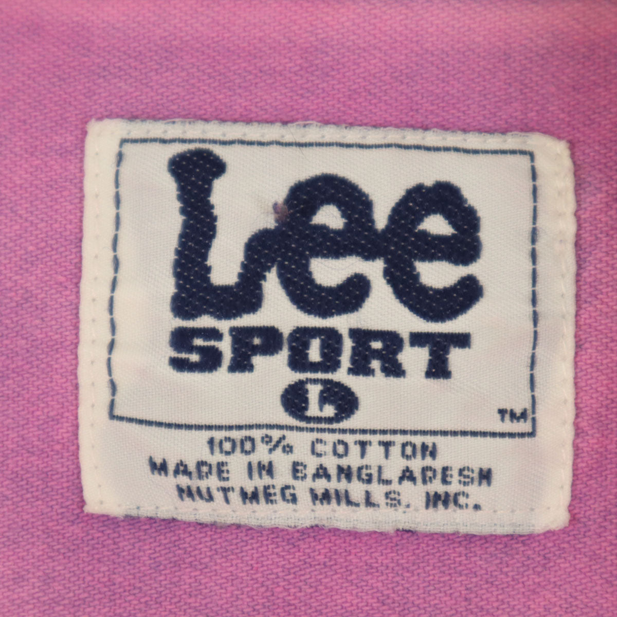 Lee SPORT リースポーツ オールド 半袖 ボタンダウンシャツ L パープル系 メンズ