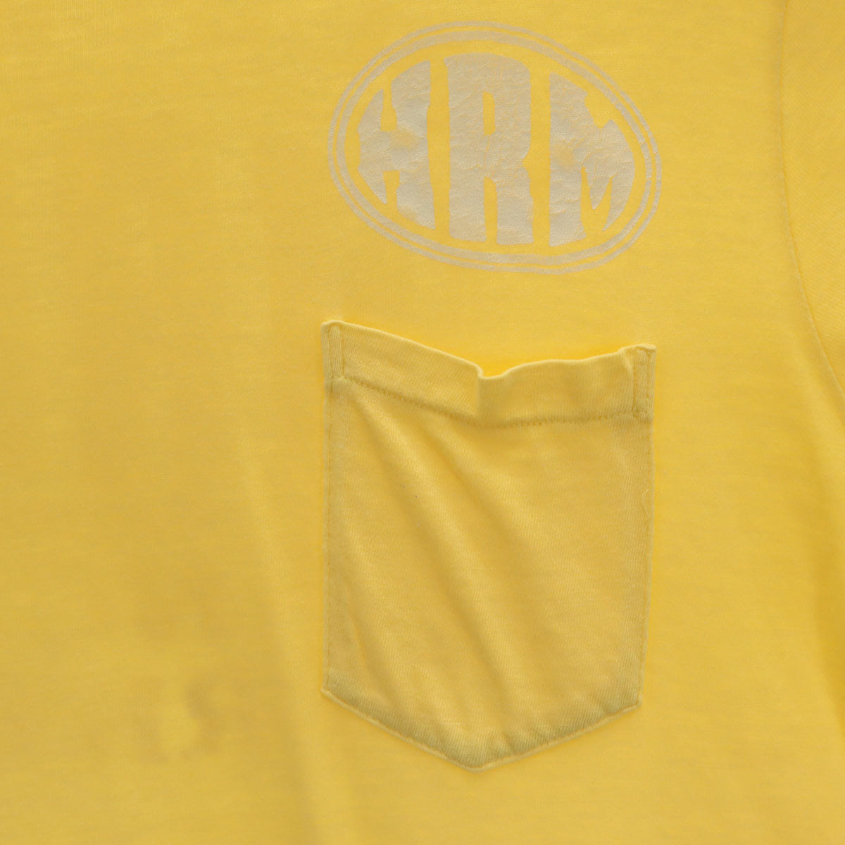 HOLLYWOOD RANCH MARKET ハリウッドランチマーケット 日本製 半袖 Tシャツ 1 イエロー ポケT メンズ