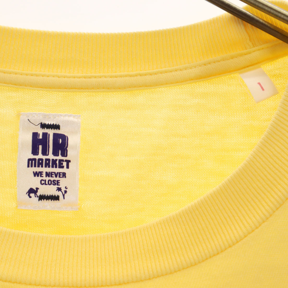 HOLLYWOOD RANCH MARKET ハリウッドランチマーケット 日本製 半袖 Tシャツ 1 イエロー ポケT メンズ