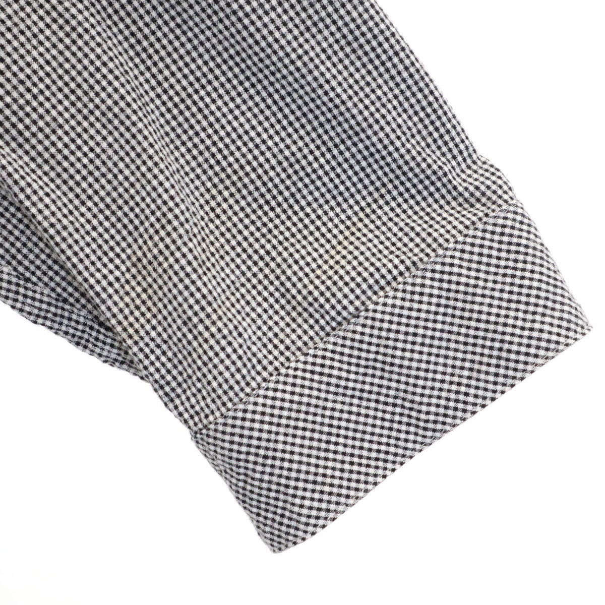 GAIJIN MADE ガイジンメイド 日本製 5分袖 シアサッカー ボタンダウンシャツ M ブラック メンズ