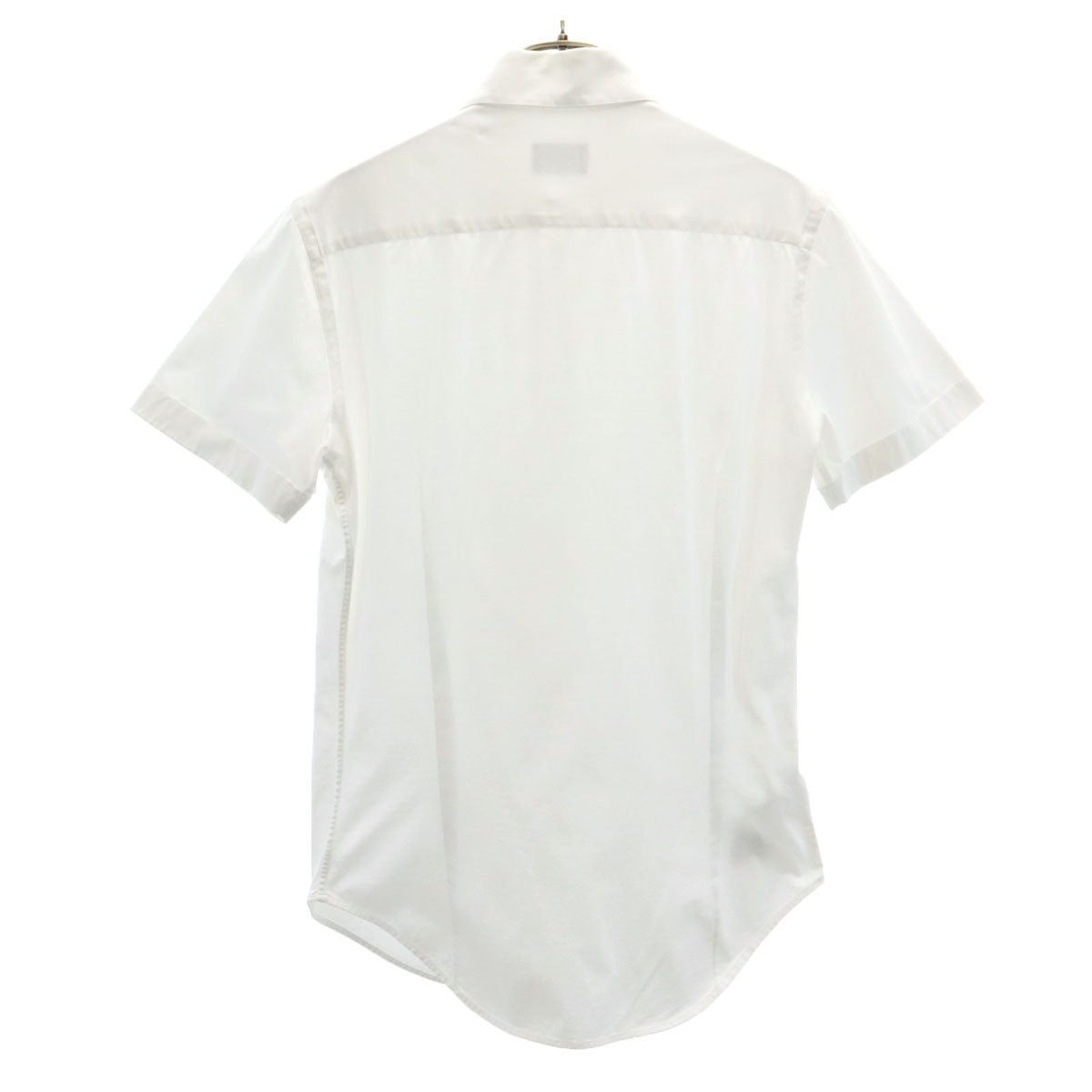 GIORGIO ARMANI ジョルジオアルマーニ イタリア製 半袖 コットンシャツ 38 ホワイト レディース