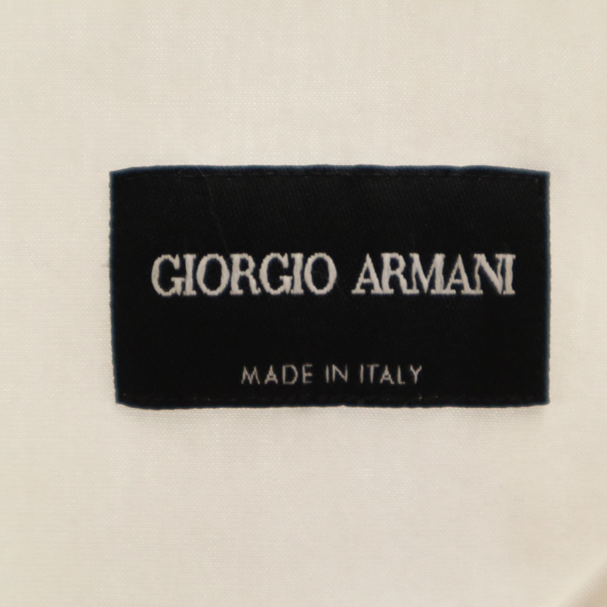 GIORGIO ARMANI ジョルジオアルマーニ イタリア製 半袖 コットンシャツ 38 ホワイト レディース
