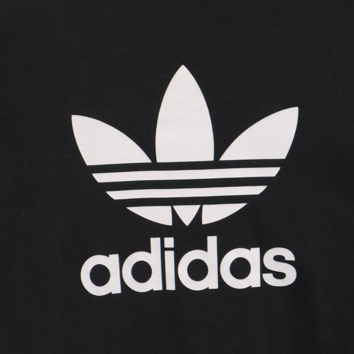 adidas アディダス トレフォイルロゴプリント 半袖 Tシャツ O 黒 メンズ