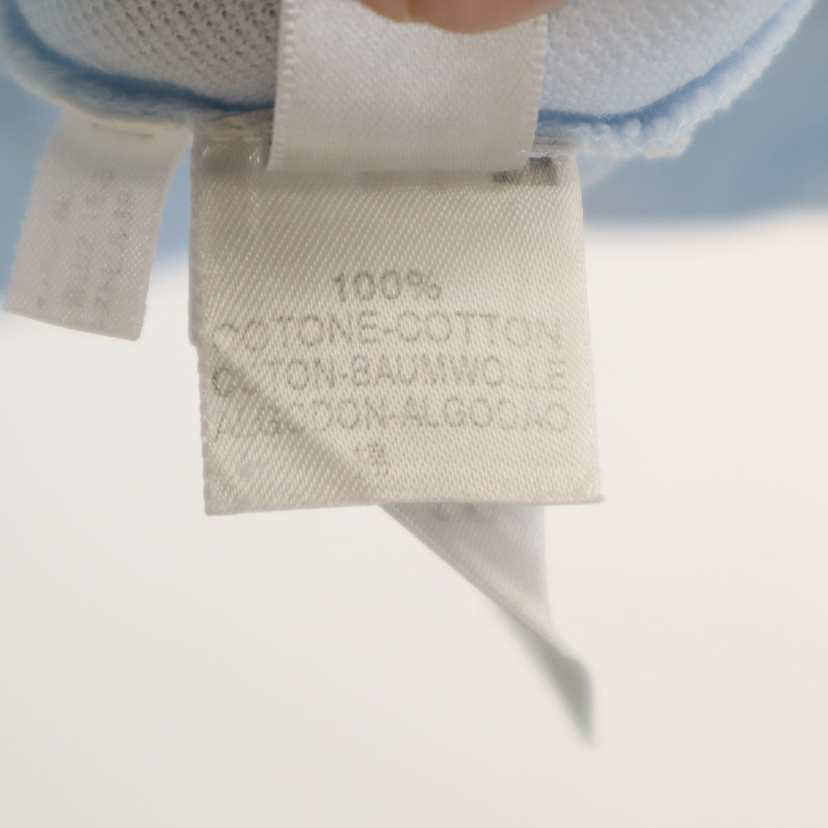 Ermenegildo Zegna エルメネジルドゼニア イタリア製 半袖 ポロシャツ M 水色 鹿の子地 メンズ