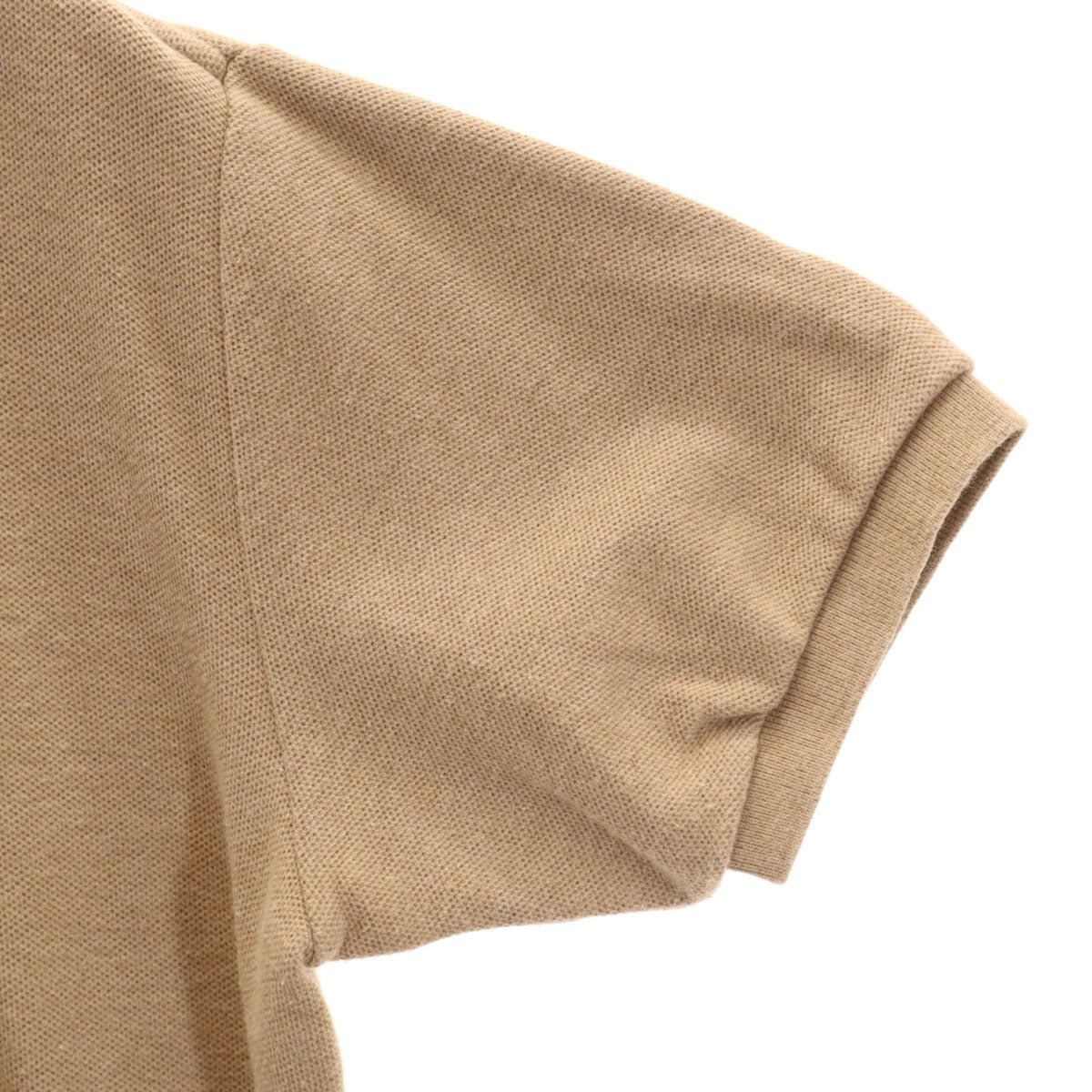 RALPH LAUREN ラルフローレン 半袖 ポロシャツ L ベージュ 鹿の子地 レディース