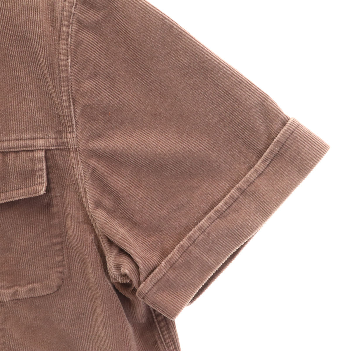 MARC JACOBS マークジェイコブス USA製 半袖 コーデュロイ シャツ M ブラウン メンズ