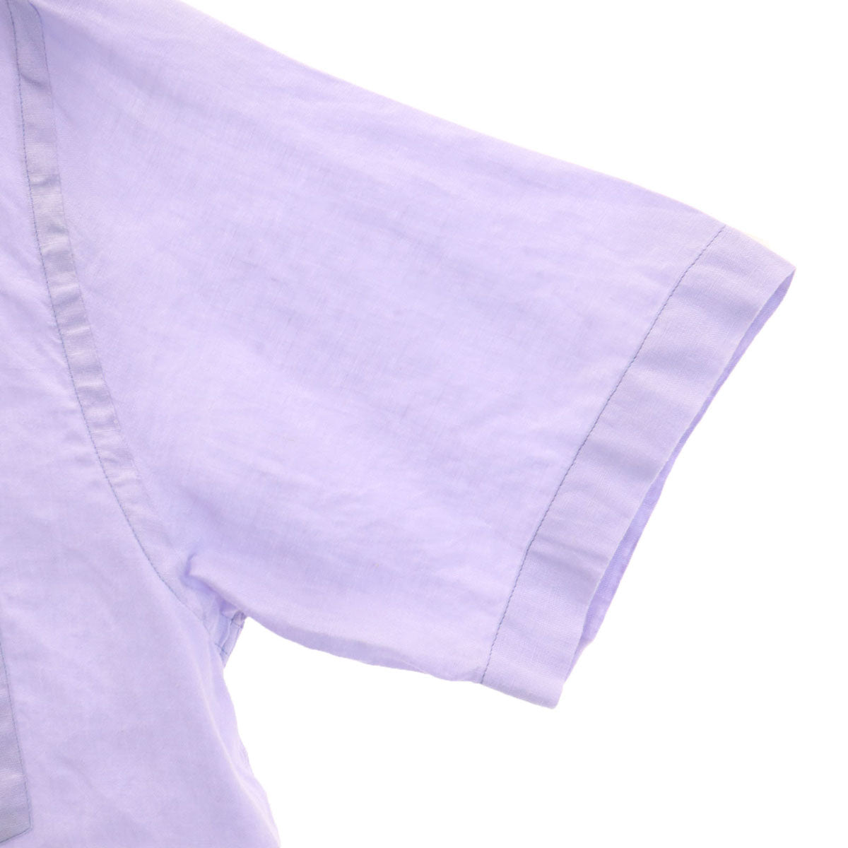 ARMANI COLLEZIONI アルマーニ コレツィオーニ リネン 半袖 シャツ XL ブルー系 メンズ