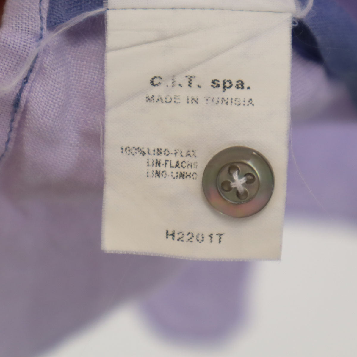 ARMANI COLLEZIONI アルマーニ コレツィオーニ リネン 半袖 シャツ XL ブルー系 メンズ