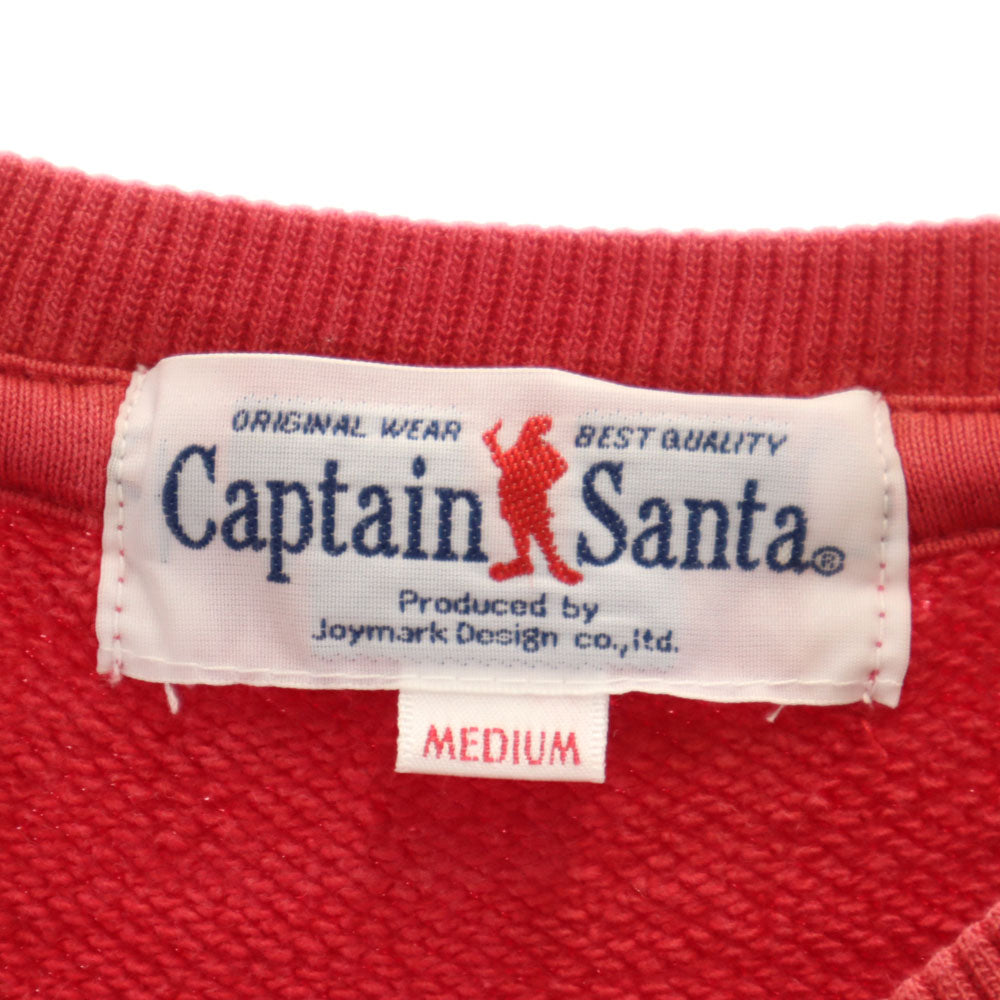 CAPTAIN SANTA キャプテンサンタ 日本製 長袖 スウェット トレーナー M レッド メンズ