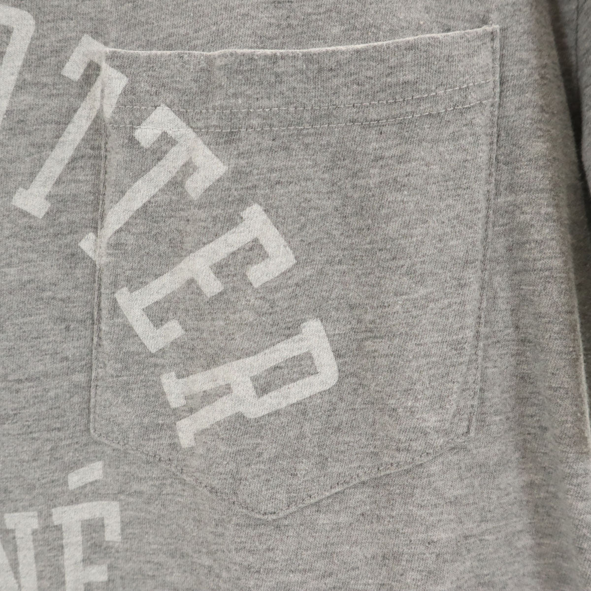 KITSUNE キツネ フランス製 半袖 Tシャツ M グレー ポケT メンズ