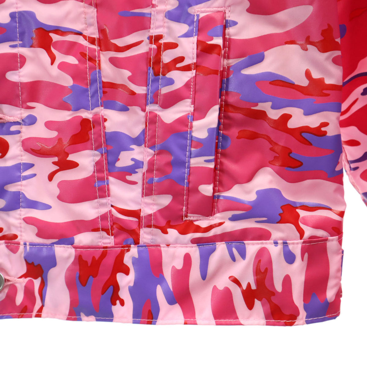 COMME des GARCONS GIRL コムデギャルソンガール 2020年 日本製 カモフラ柄 ショート丈 トラッカー ジャケット S ピンク 迷彩 レディース