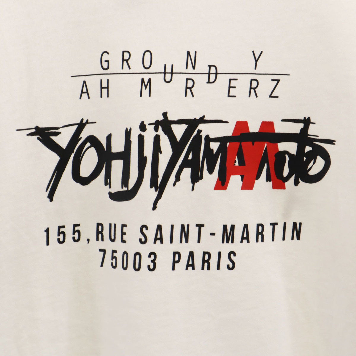 Ground Y グランドワイ NEW ERA ニューエラ コラボ 半袖 Tシャツ M ホワイト ヨウジヤマモト メンズ