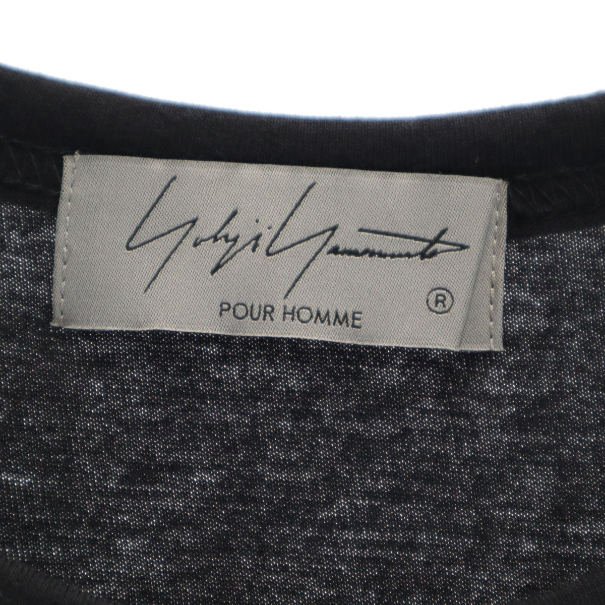 Yohji Yamamoto POUR HOMME ヨウジヤマモトプールオム 日本製 半袖 Tシャツ 3 ブラック メンズ