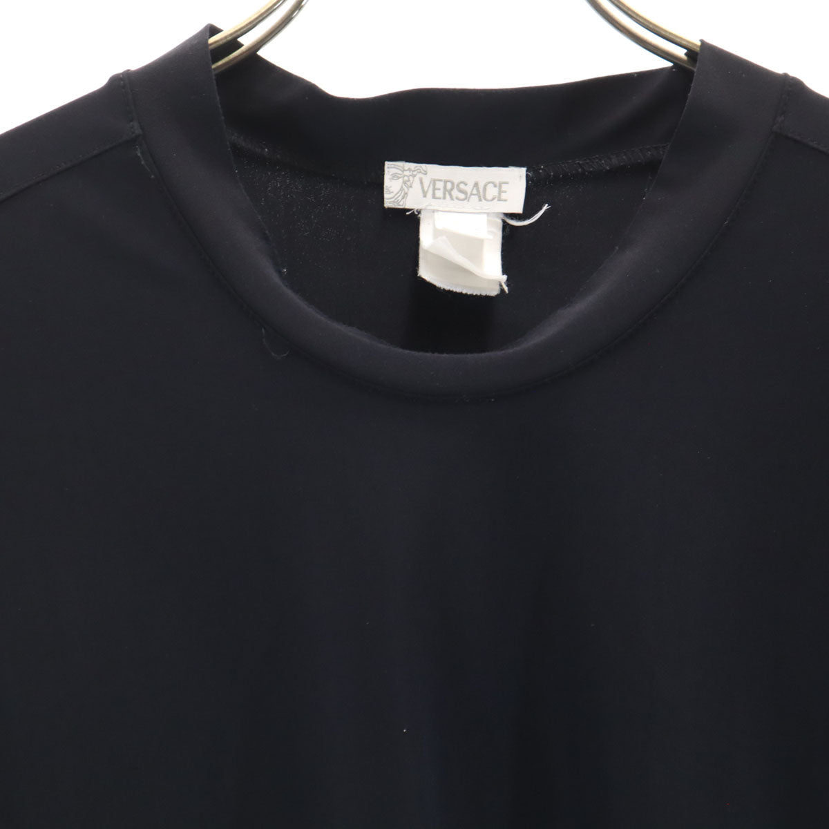 VERSACE ヴェルサーチ イタリア製 半袖 Tシャツ S ブラック メンズ