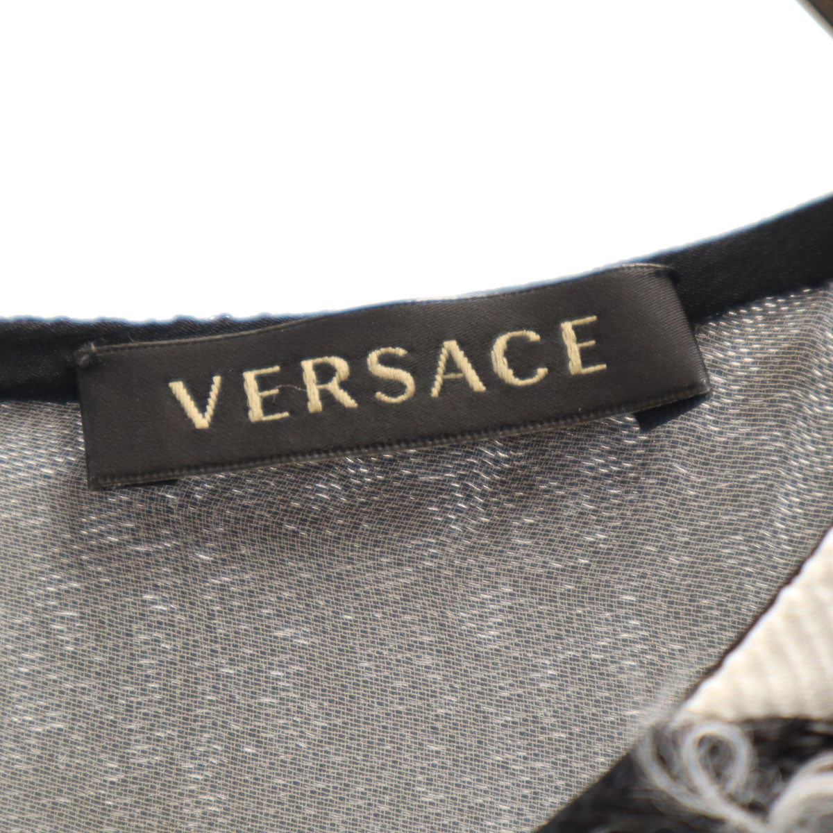 VERSACE ヴェルサーチ イタリア製 半袖 カットソー 36 ブラック レディース