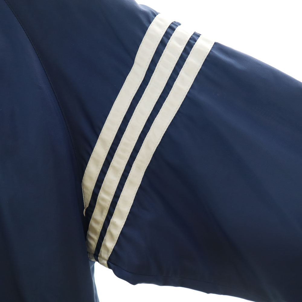 adidas アディダス 70s ヴィンテージ デサント製 トレフォイルロゴ ナイロンジャケット ネイビー メンズ