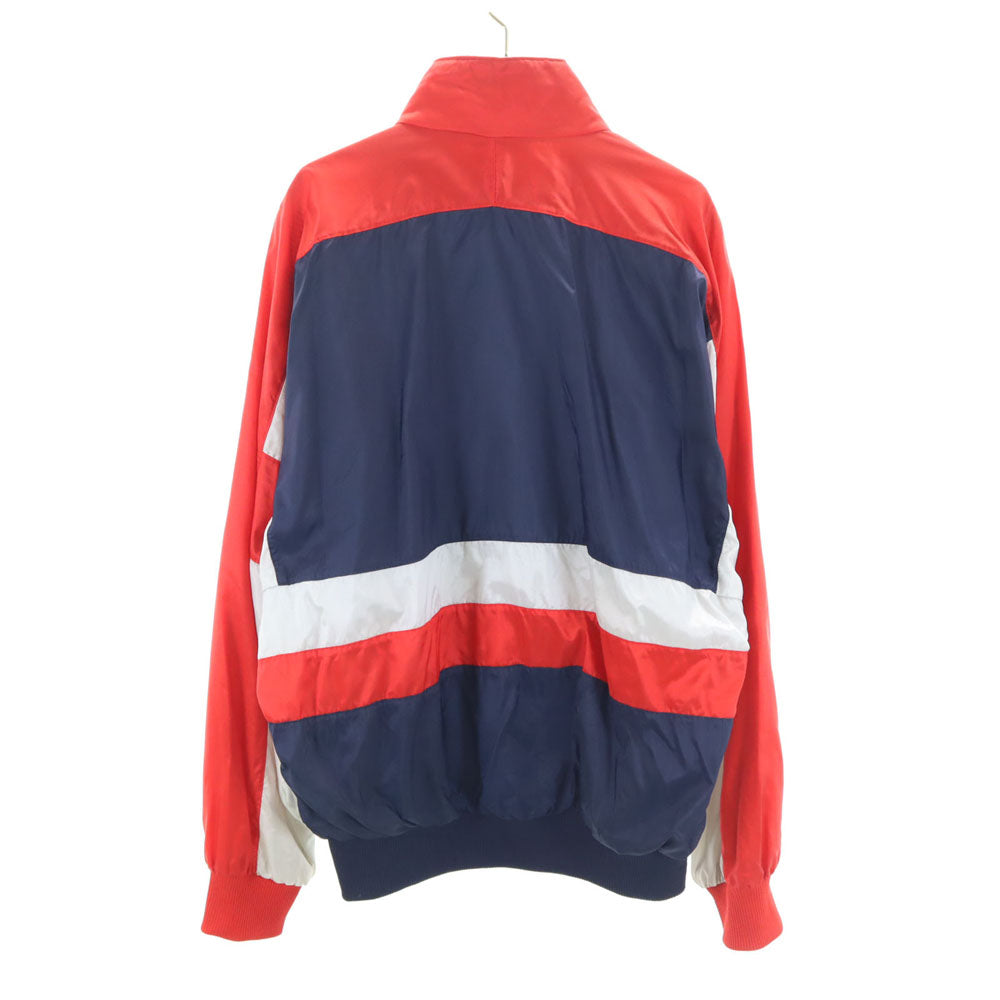 adidas アディダス 80s ヴィンテージ 万国旗タグ トレフォイルロゴ マルチカラー ブルゾン S レッド メンズ