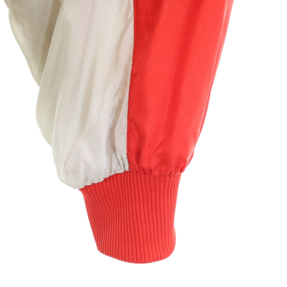 adidas アディダス 80s ヴィンテージ 万国旗タグ トレフォイルロゴ マルチカラー ブルゾン S レッド メンズ